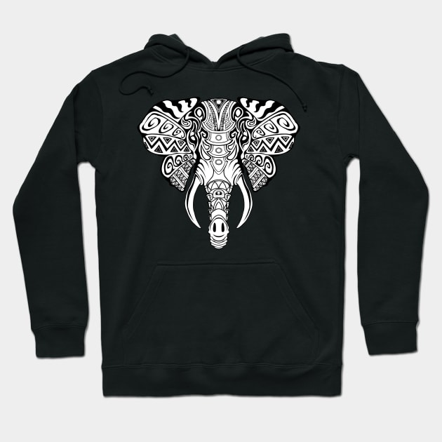 Mosaic Elephant: Vintage Hoodie by TheMindBlossom